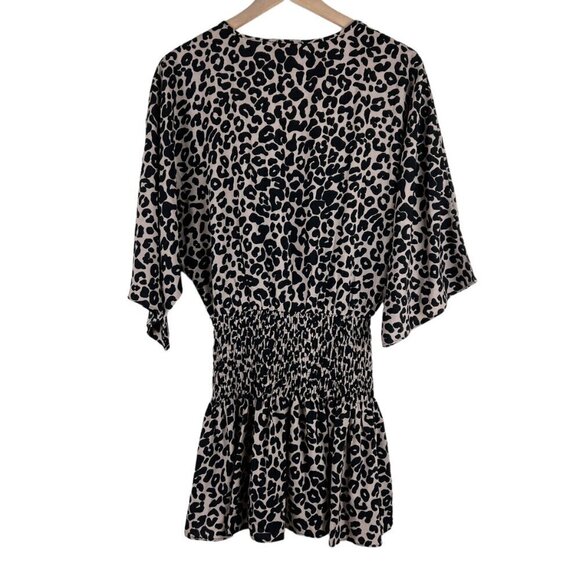 NWT Buddy Love Animal Printed Smocked Waist Lennox Mini Dress - Picture 7 of 7